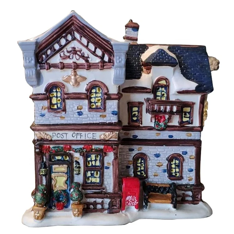 Custom Lighted Christmas House Christmas Village Sculptures
