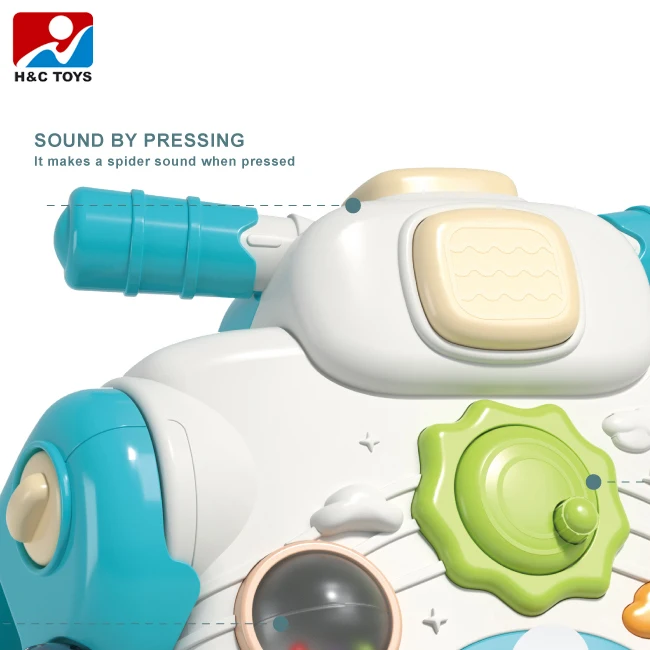 Toddler learning walk education toys multi-function music hand push walking car toy baby walkers