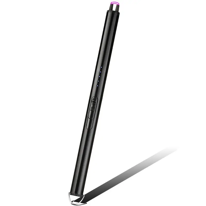 Long Metal Rechargeable Ignition Gun USB Arc Cigarette Lighter Candle Kitchen Ignition Tool Smoking Accessories Gadgets For Men