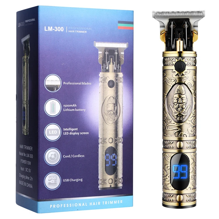 Amazon Hot Sell Resuxi LM-300 Professional Hair Trimmer Electric Low Noise Cordless Rechargeable Bulk Grooming Kit Hair Clipper