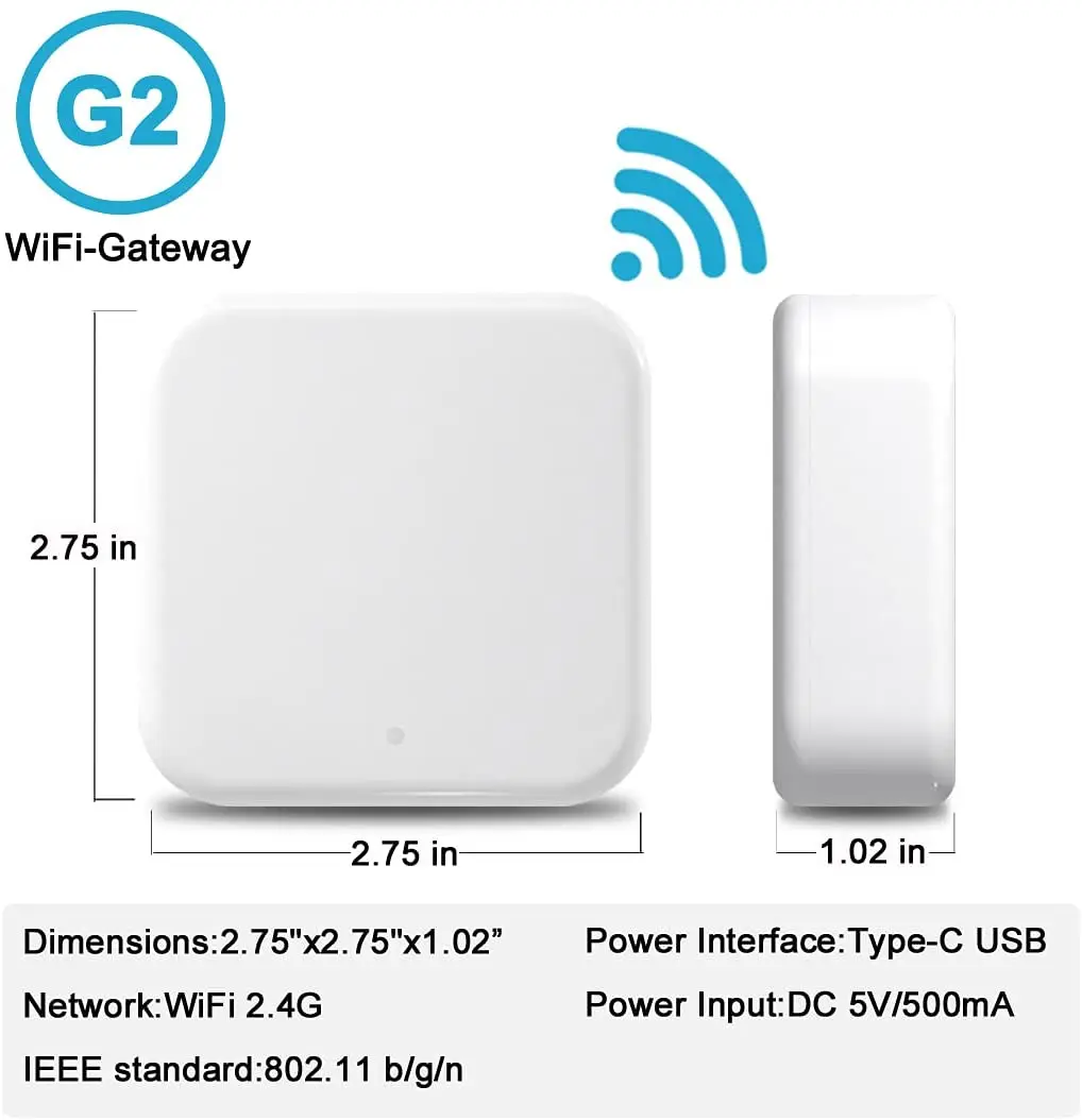 Шлюз Wi-Fi TTLOCK APP G2/G3, хаб с голосовым управлением, работает с Alexa Echo, для разблокировки умного дверного замка, с Bluetooth на Wi-Fi преобразователь
