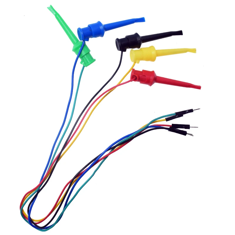 Тестовый мини-захват, соединительные провода с крючком к штекеру-26 AWG, связывающая стойка к макетной плате без пайки, джамперные выводы