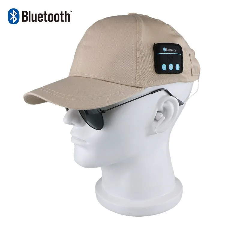 Светодиодная светящаяся шапка с USB-зарядкой музыкальная bluetooth бейсбольная функцией спортивная bluetooth-гарнитурой