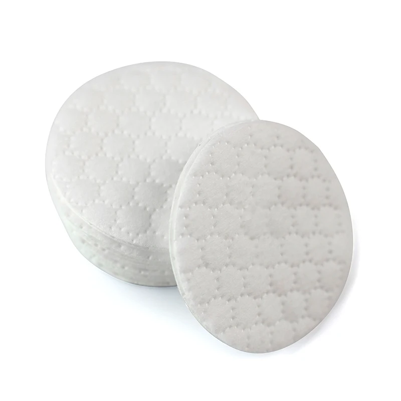 Disposable facial makeup remover round cotton pads