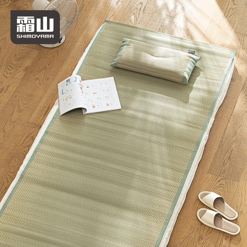SHIMOYAMA Japanese Rush Grass Straw Mattress Summer Design Mat Household Pillow Cases Sleeping Straw Mat