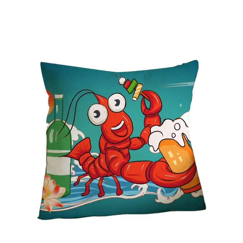 Anime  New Year Pattern lobster  Hug Pillow Special Week printing  Pattern Hug Pillow Plush Toy