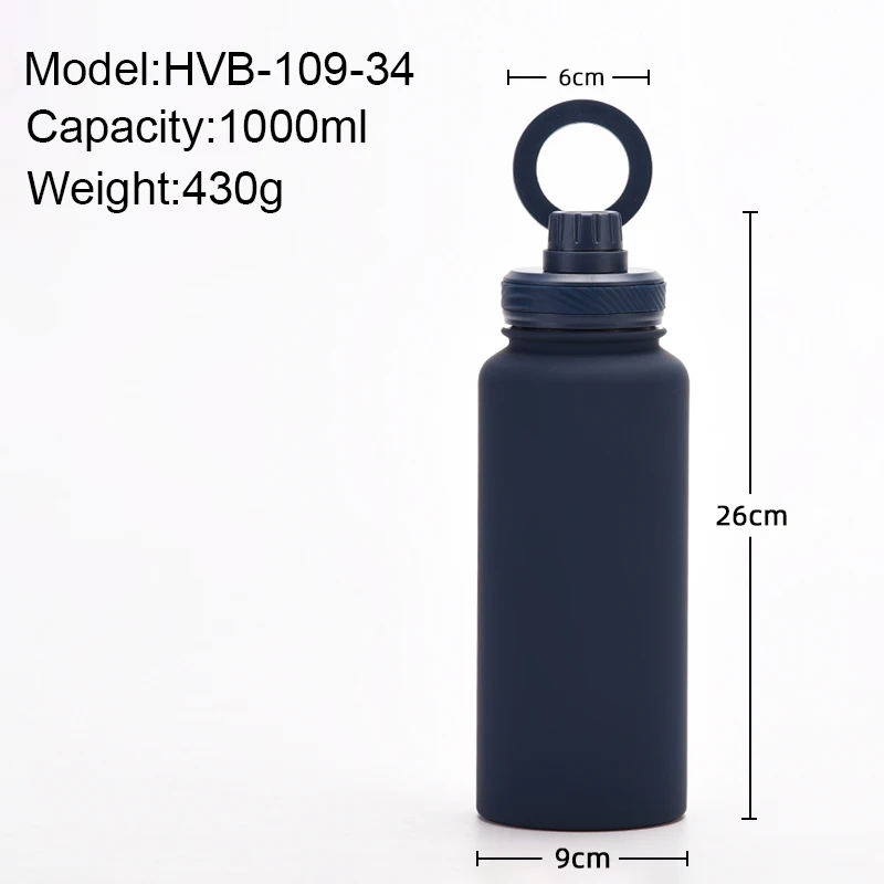 2024 New Style Large Capacity 32OZ 1000ML Double Wall Stainless Steel Insulated Vacuum Bottle With Magnetic Phone Holder