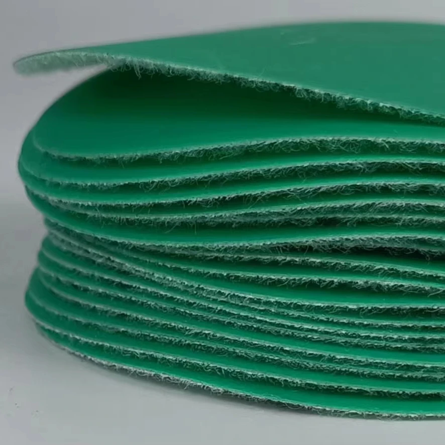 Countinuos Round Green Surface Polishing Sand Paper Sanding Disc Fiber  Calcined alumina resin bond fiber