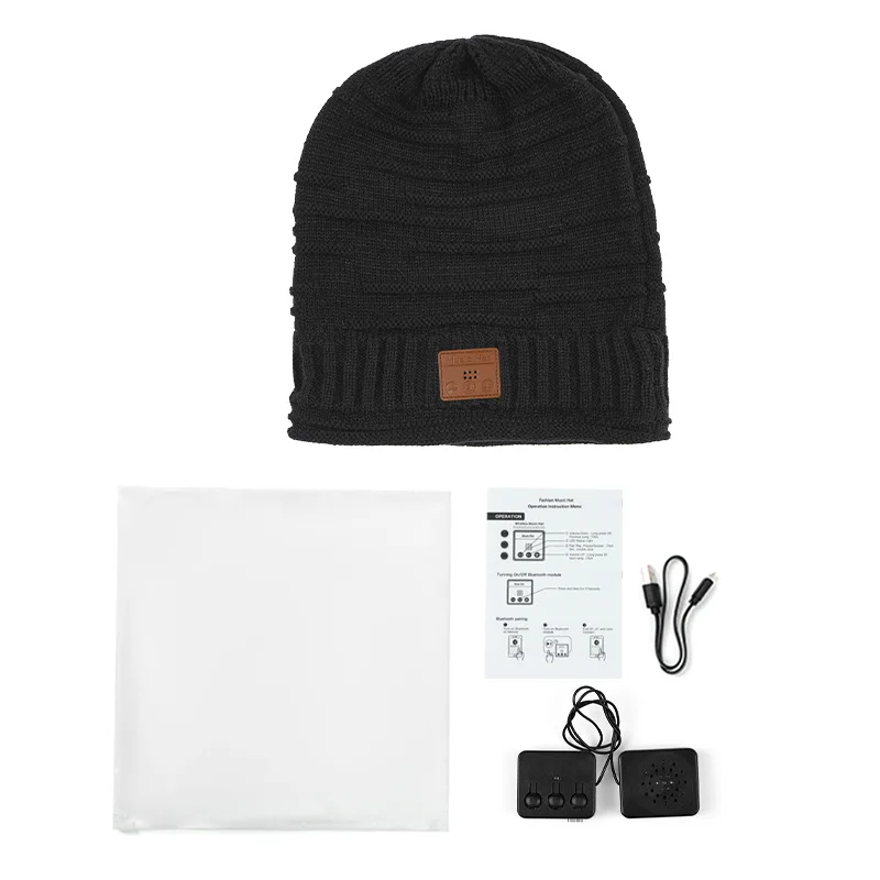 New Unisex Bluetooth Wireless Beanie Hat with Exquisite Packaging Wireless Winter Hats Cap Music Hat Beanie Winter Knit Cap