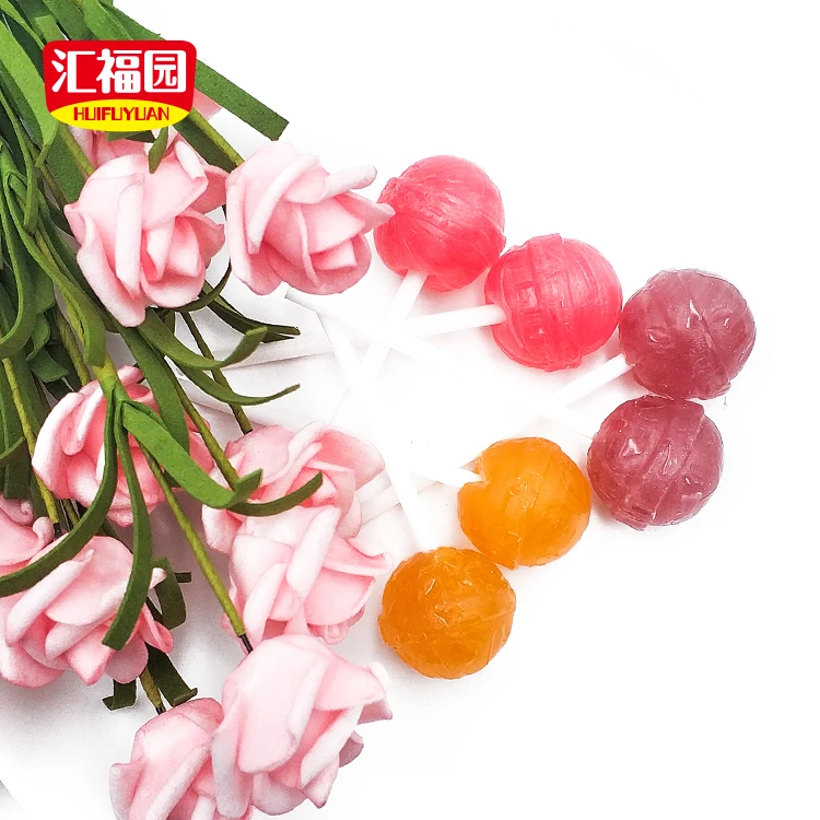Cheap price fruit flavor hard lollipop