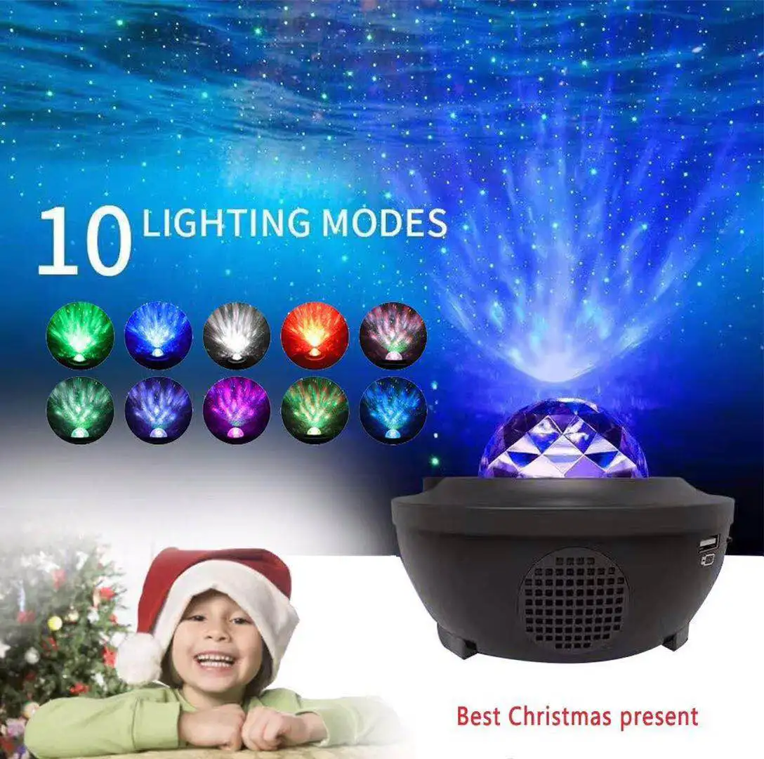 LED starry sky night light projector with full-color adjustable light Projection lamp Starry Sky Star Prokjection