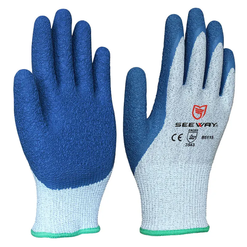 Cut Resistant Gloves Level 5 Protection Latex Coated (60783767594)