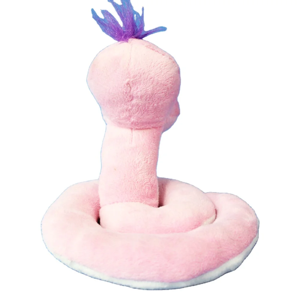 Top Selling Reliable wholesale Custom Stuff Animal Plush Toys Pink Snake Animal Stuffed Plush Doll For Kids