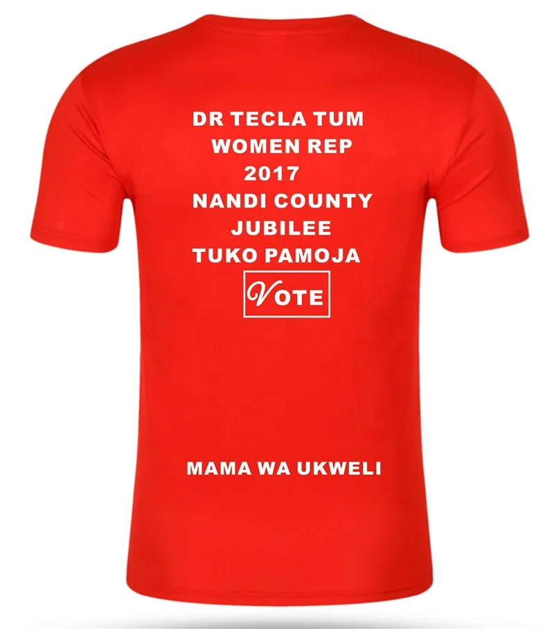 custom logo men 100 cotton white election t shirt wholesale