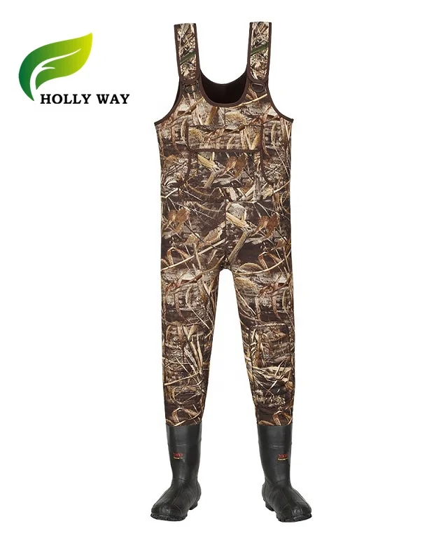 
Plus Size Men Camo Chest Neoprene Waders Fishing Hunting Usage 