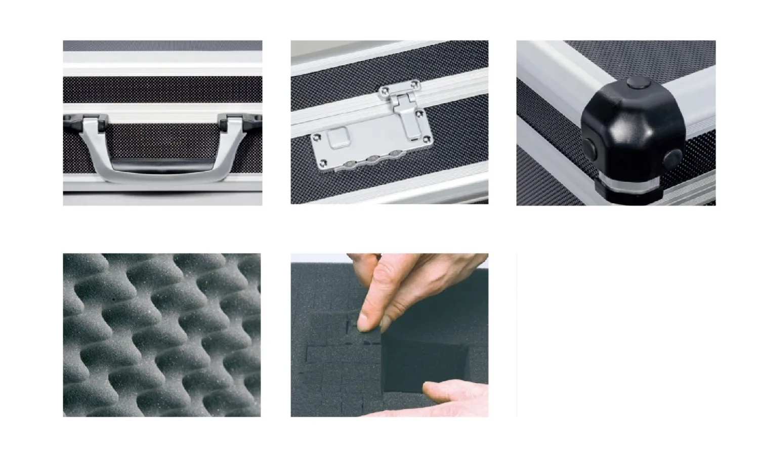 2024 New Portable Tool Box Waterproof and Shockproof Protective Case Multi-Functional Instrument Box Aluminum Frame suitcase