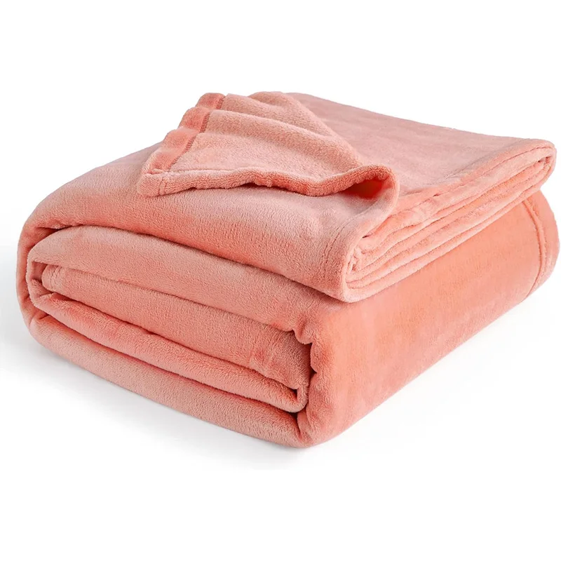 Factory Direct solid color thickened flannel coral fleece Four Seasons blanket custom color gift blanket