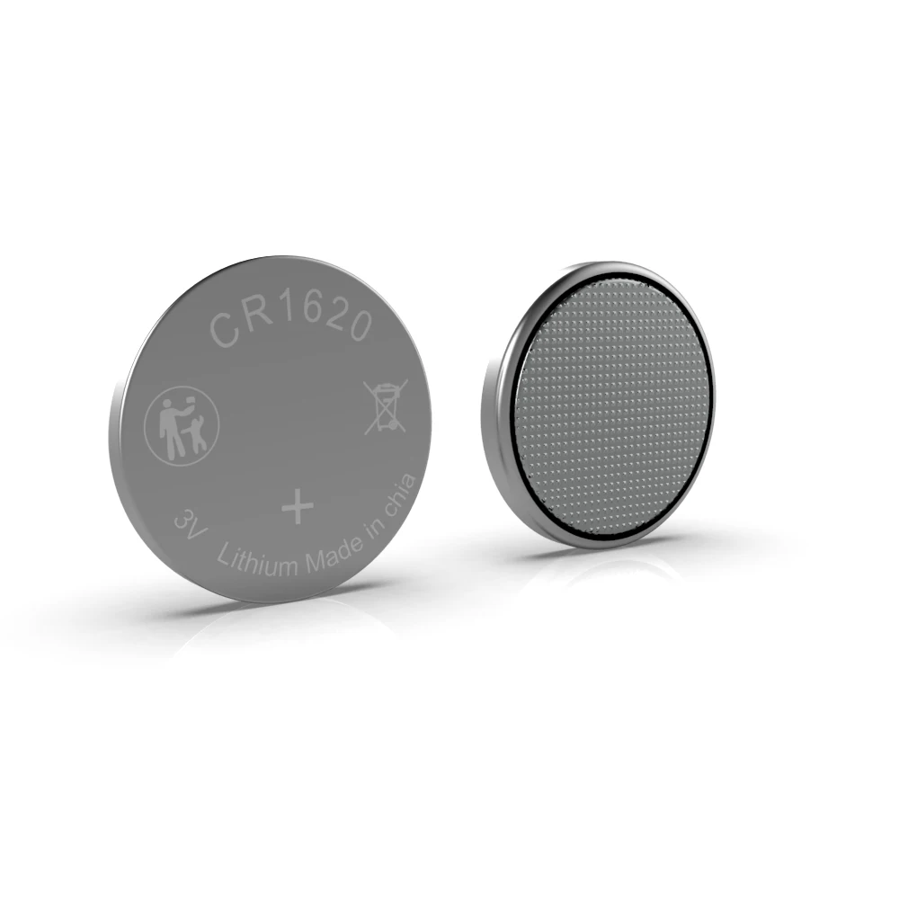 High Capacity Round Button Coin Cell Cr1620 3.0v 70mah Lithium Battery For Luminous Toy Remote Control Car