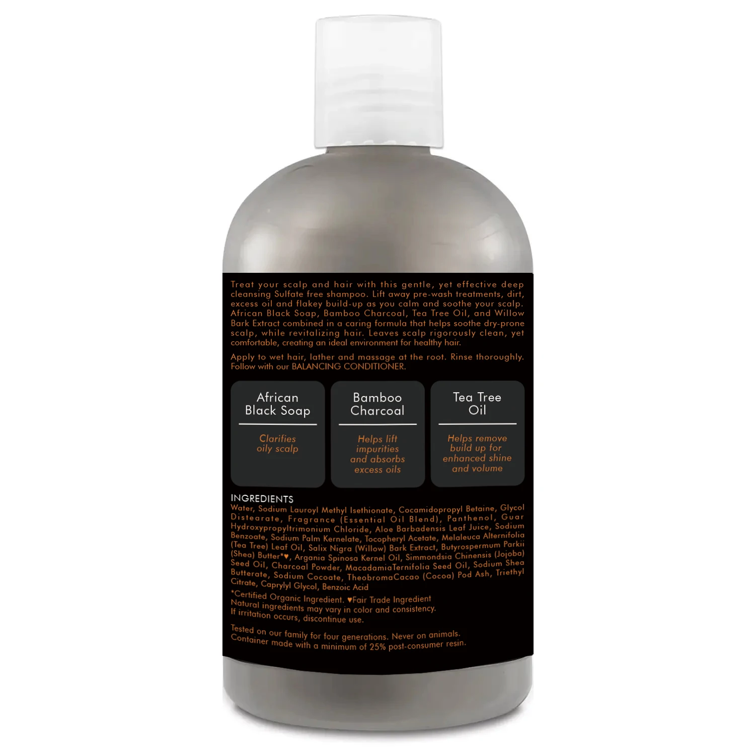 authentic african black shampoo black soap dandruff control charcoal shampoo shea moisture bamboo charcoal shampoo