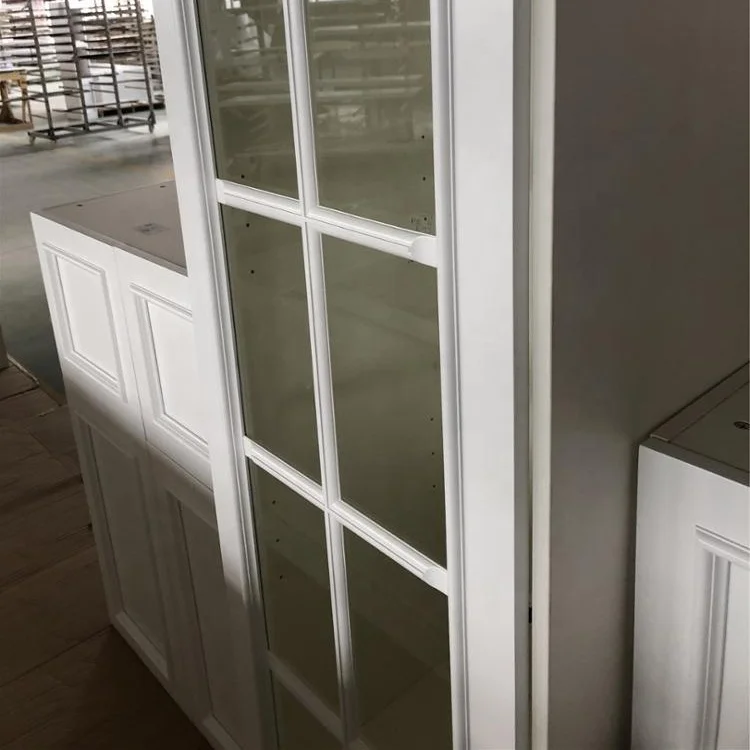 High End Classic Small Custom Wooden and White Painting Kitchen Cabinets Design