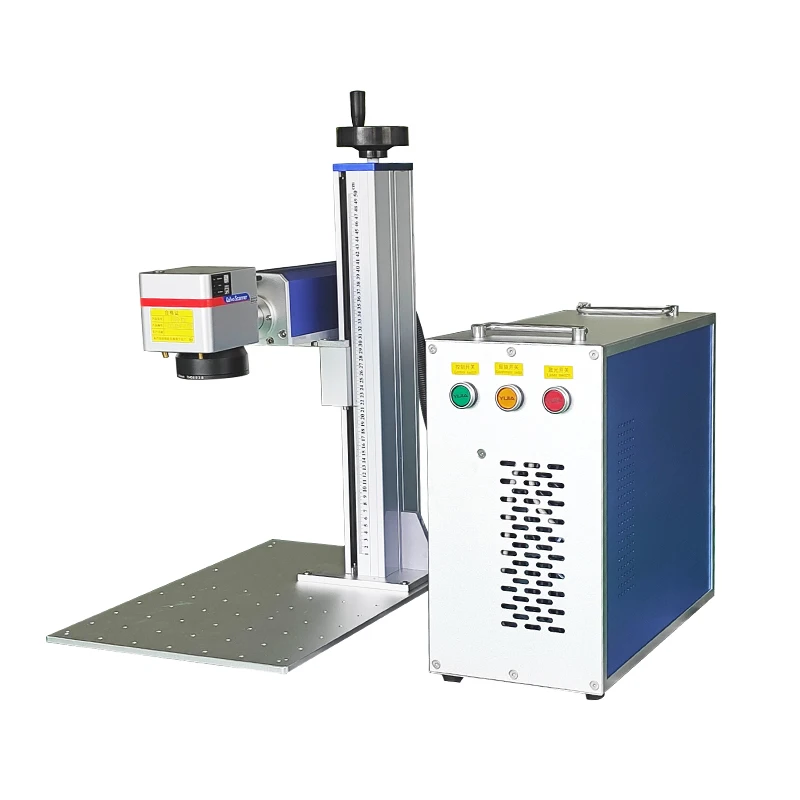 50W GZTECH Fiber Laser Marking Machine with Rotary Device Price