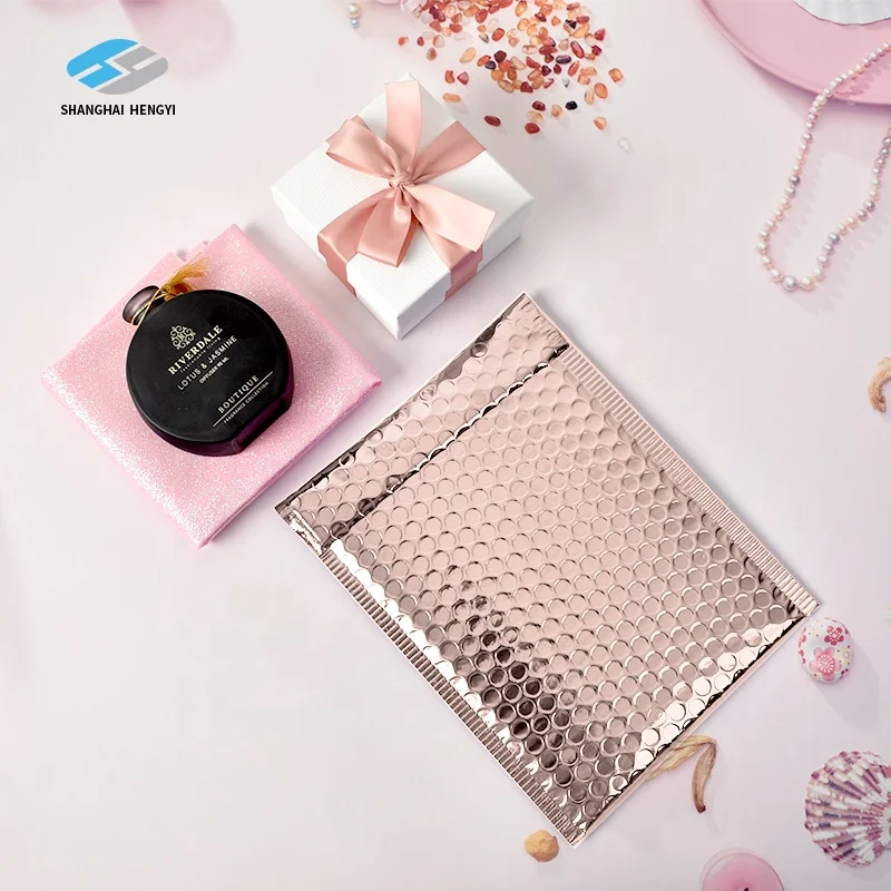 Personalized Rose Gold Bubble Mailers with Bubble Mailer 6x10 Bubble Mailer