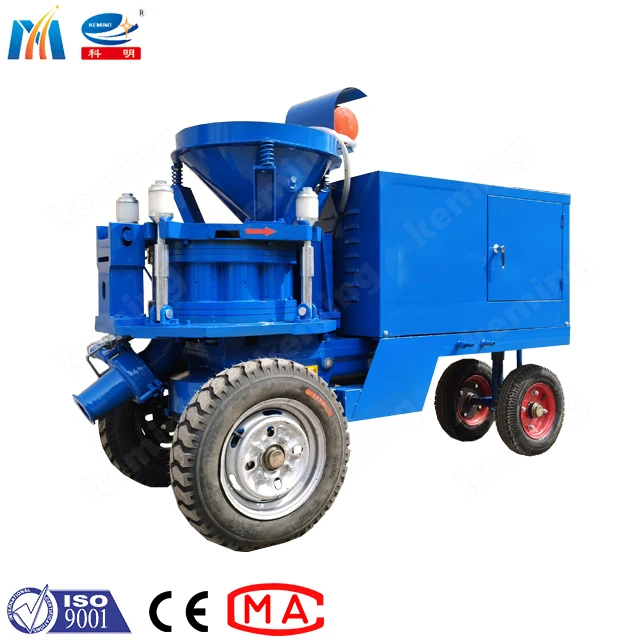 professional Rotor Type gunite machine Small Portable Mix Concrete Wet shotcrete machine with air compressor