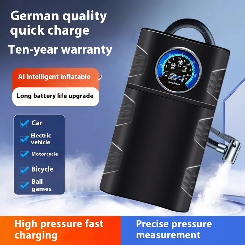 Portable Wireless Electric Car Tire Air Pump Handheld Wireless Car Air Pump for Cars and Bicycles