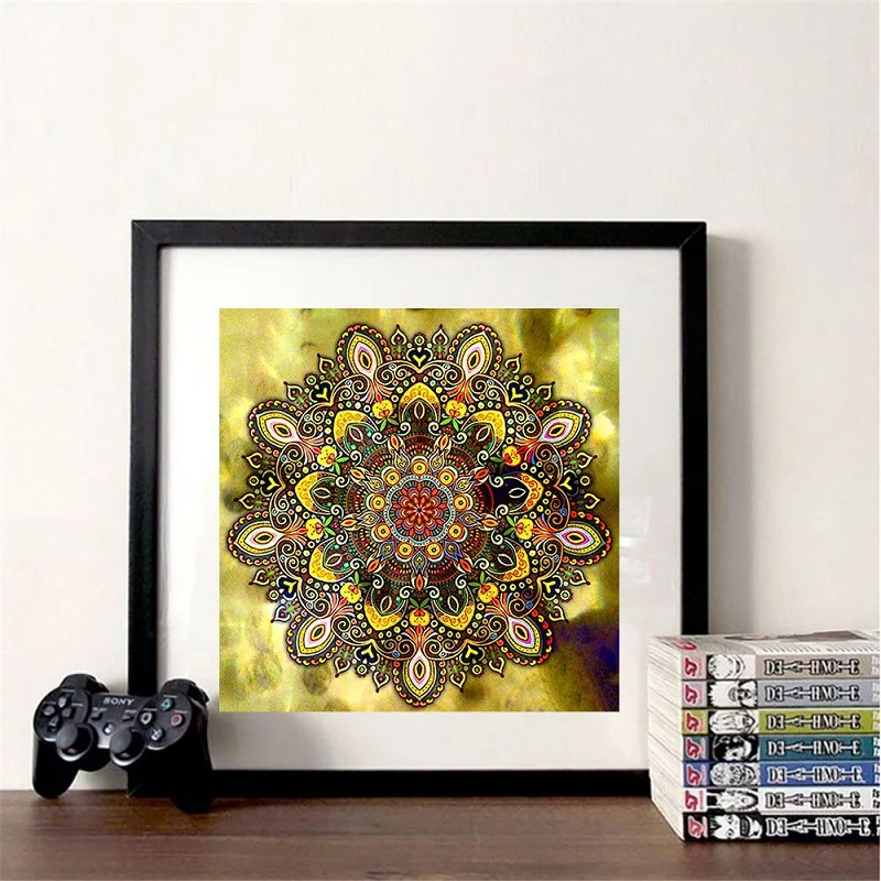 Full Square Round Drill Beautiful mandalas wall artwork paint by numbers canvas 5D Diy diamond Embroidery paintings
