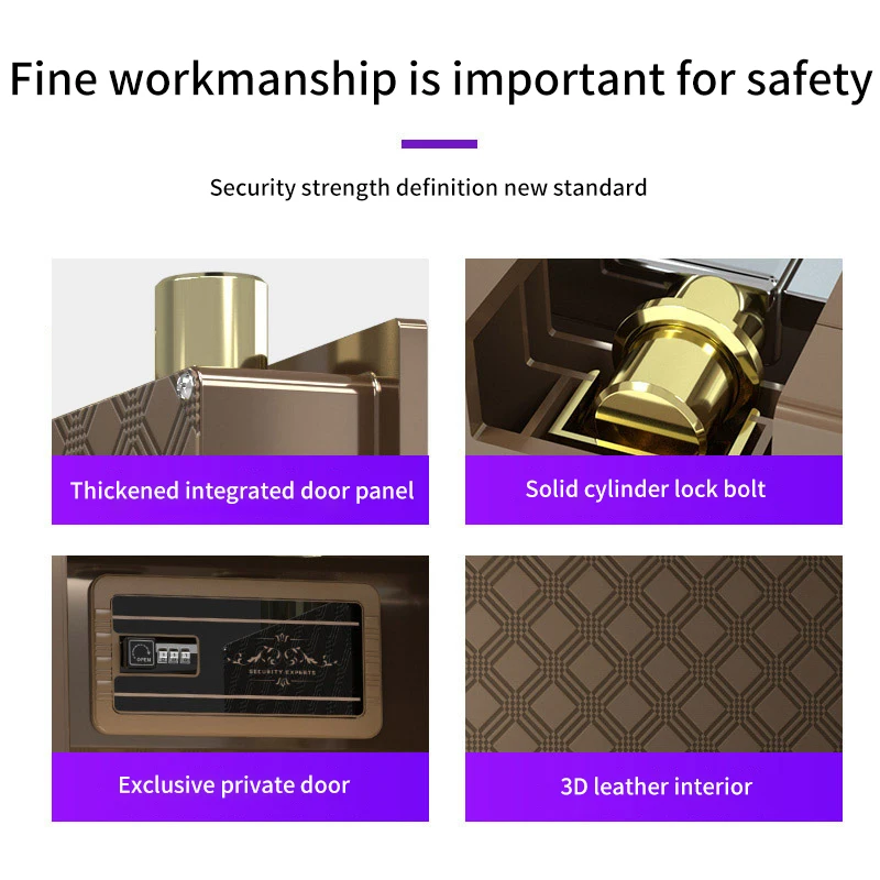 Manufactory Direct Sale Home Safe Locker Custom Safe Box For Sale