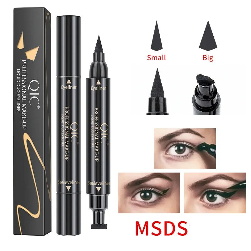 Eyeliner 2 In 1 Pro Winged Eyeliner Stamp Waterproof Makeup Eye Liner Pencil Black Liquid Eyeliner (1600270959293)
