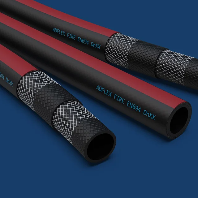 High End Price Great Quality Red Color 5-Layer Safety And Ease Of Use Plastic Fire Hoses For Export