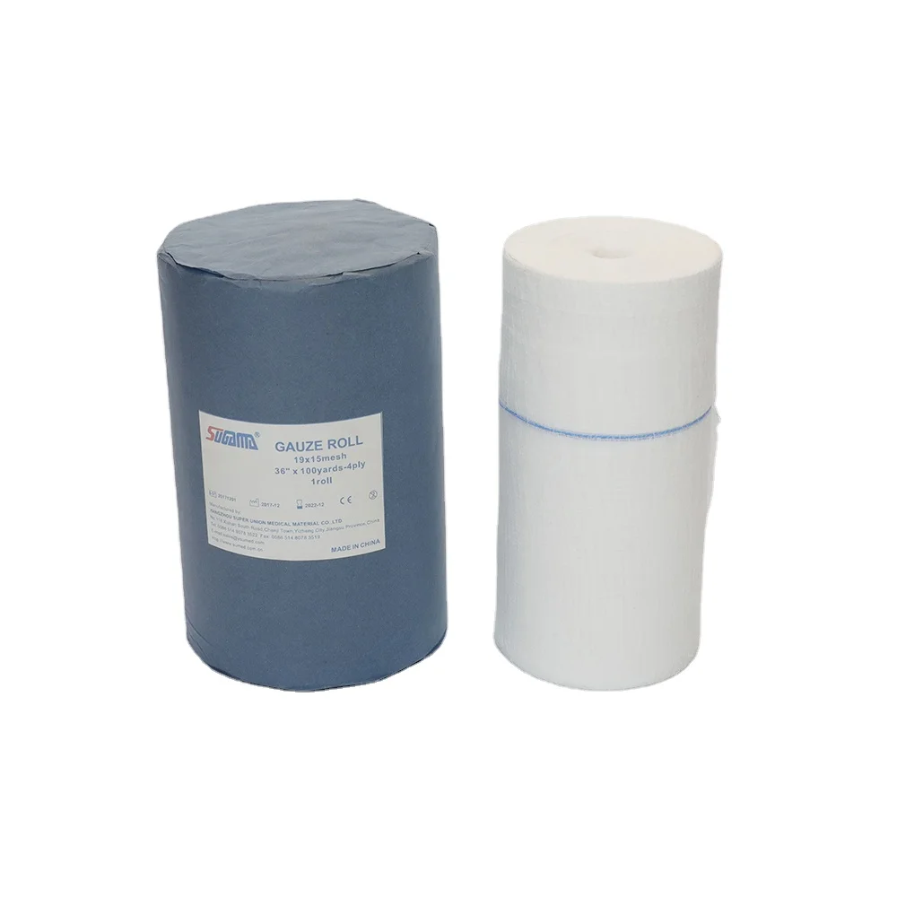 100% cotton different sizes medical gauze jumbo roll 1.50kg