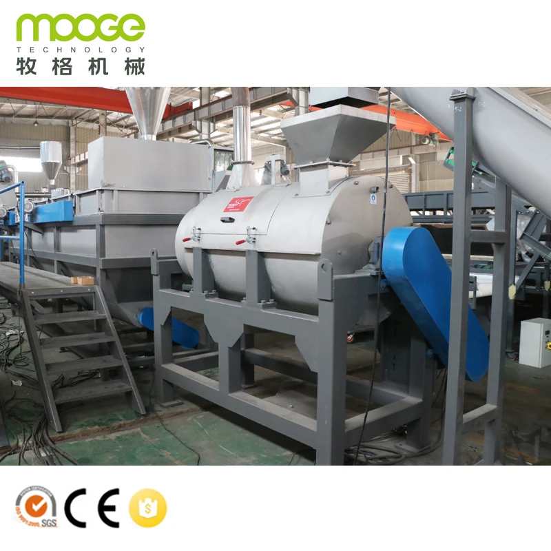 hdpe recycling plastic bottle pp crushing washing line