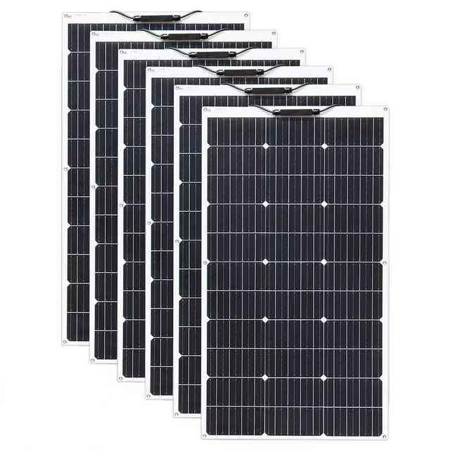 500W Solar Panel Flexible Monocrystalline Solar Cells 100~1000 Watt PV Module 12V 24V Photovoltaic Off Grid System