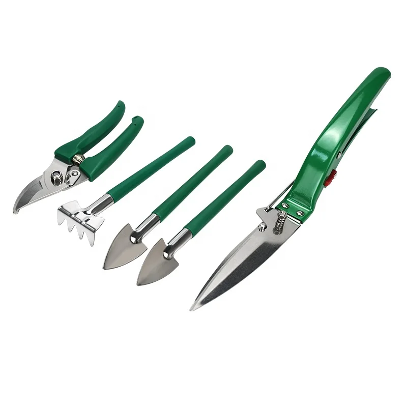 garden tool set best selling product Multifunction garden hand tools weeding and cutting branches green garden tools