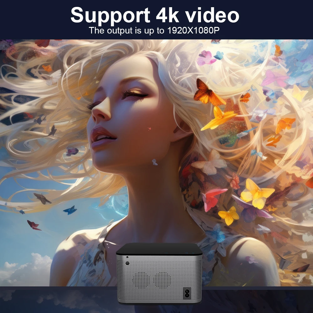 Смарт-проектор Magcubic Mini HY350 Android 11 1080P 4K поддержка двойной Wi-Fi автоматический Электрический фокус для домашнего кинотеатра