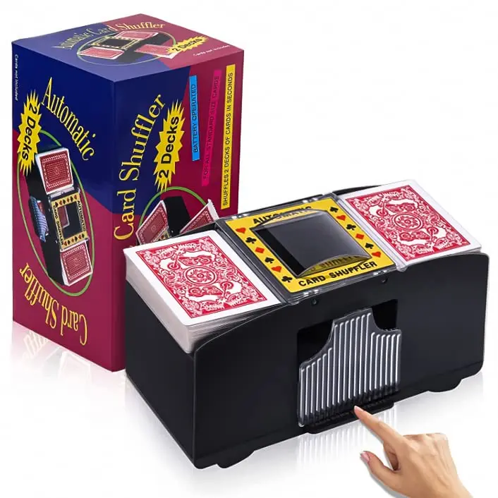 Automatic Battery Operated 2-6 Layer Card Dealing Machine a Poker Shuffling for the Family Gathering Club