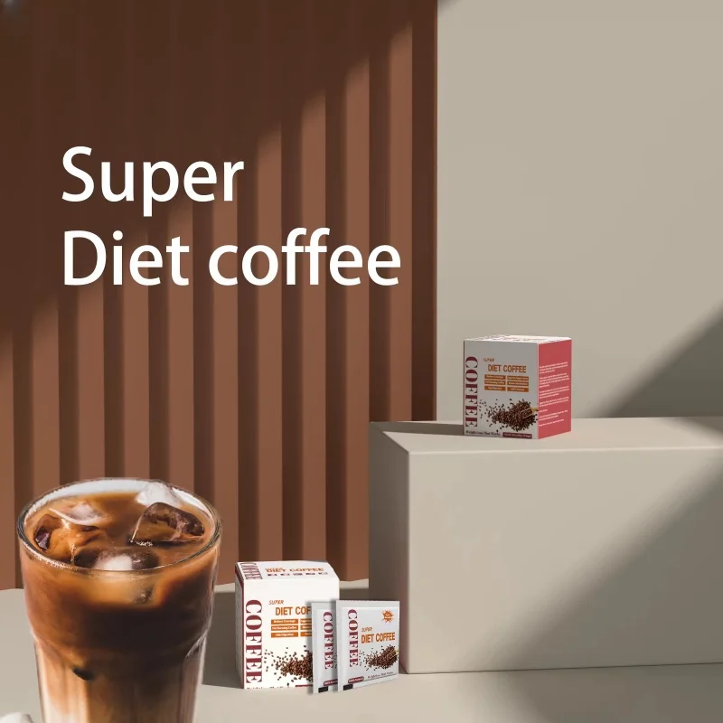 Plant Extract Super Diet Organic Coffee Powder Dry Taste Box Helps Boost Energy Fitness Wellness Keto Diet Nutrients