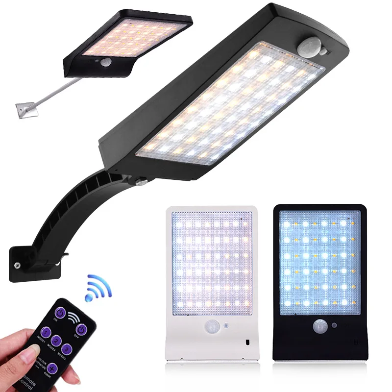 Solar Powered Security Light Wireless Waterproof Motion Sensor Rotating Integrated solar garden light