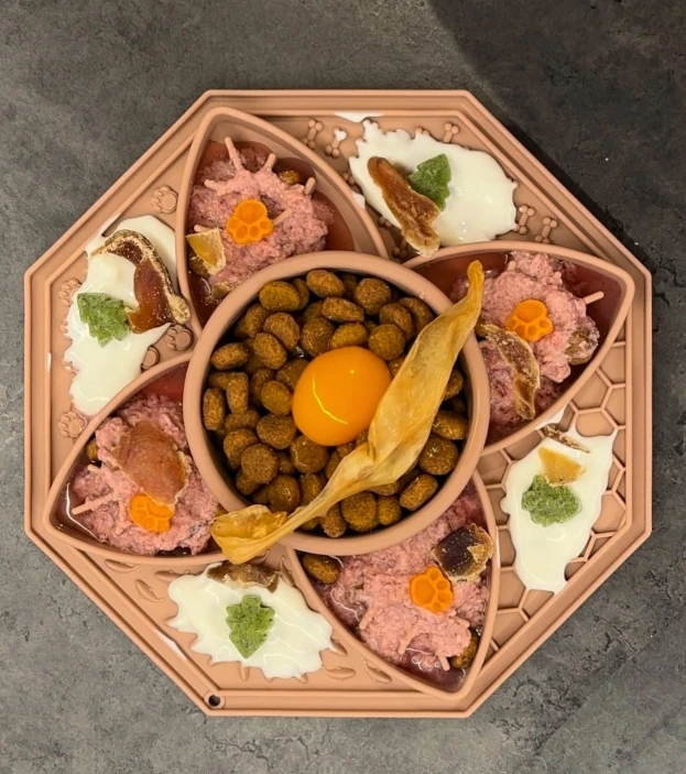 Mandala silicone slow feeder bowl customized dog food silica gel pad flower dog lick mat with suction cup