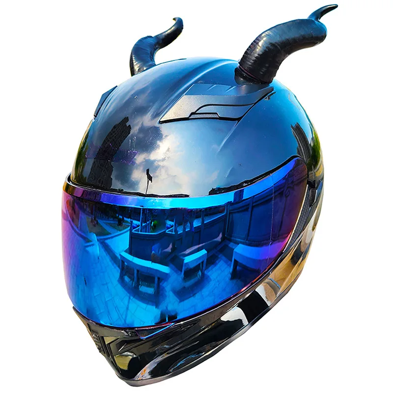 Motorcycle Electric Vehicle Helmet Decoration Sucker Devil Horn Locomotive Helmet Bull Emulational Decoration