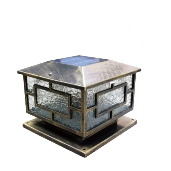 new design multifunctional solar garden light for fence led outdoor energy pillar post bollard light with ce certificate