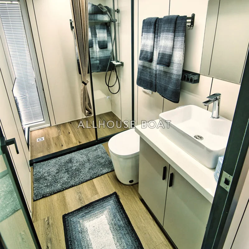 Water Housed Floating Houseboat Aluminium Pontoon Yacht Boat Aluminium Houseboat for Sale