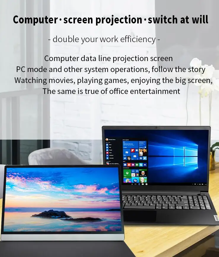  15 6 дюймов 1080P IPS игровой компьютер с сенсорным дисплеем TYPE-C портативный монитор для портативных ПК PS5/PS3/PS4