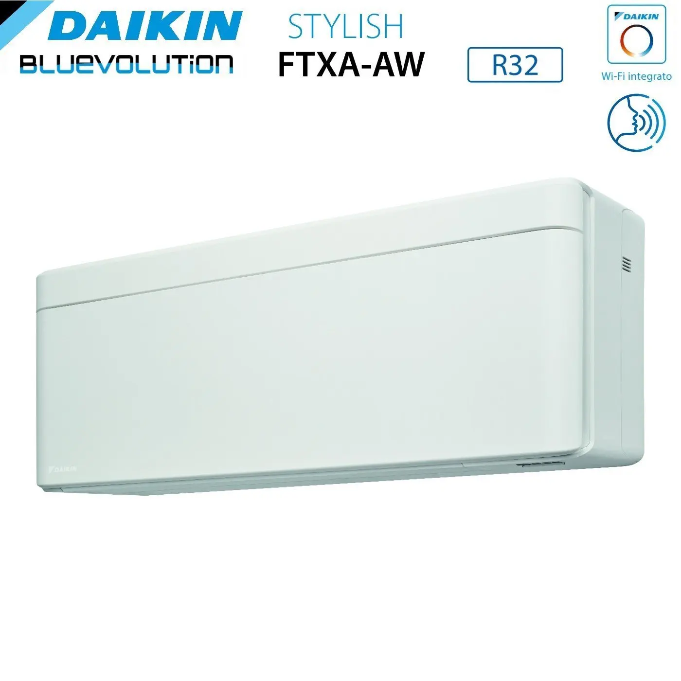 Climatizzatore Condizionatore Daikin Bluevolution Quadri Split Inverter serie STYLISH WHITE 5+5+9+15 con 4MXM68N R-32 Wi-Fi Inte