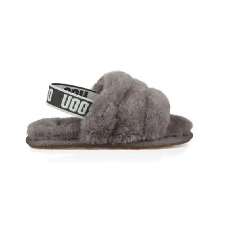 
2021 high quality Fashion Customized Design Child Fur Slide Platform Colorful Fluffy Baby Sandals Slippers Women Slippers 