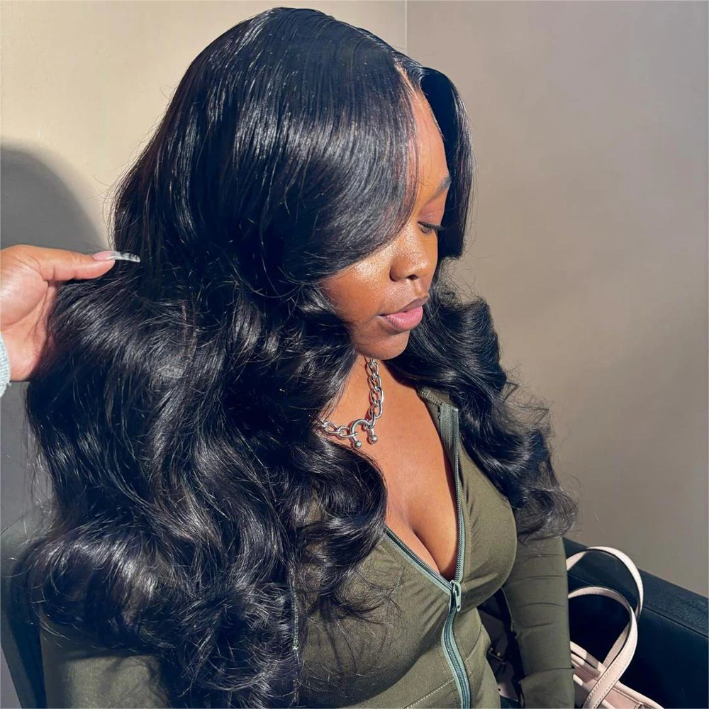 Hd Lace Snont ,hair Extensions Wigs Human Hair Wigs for Black Women, Full 13x4 Lace Long Half Machine Made & Half Hand Tied