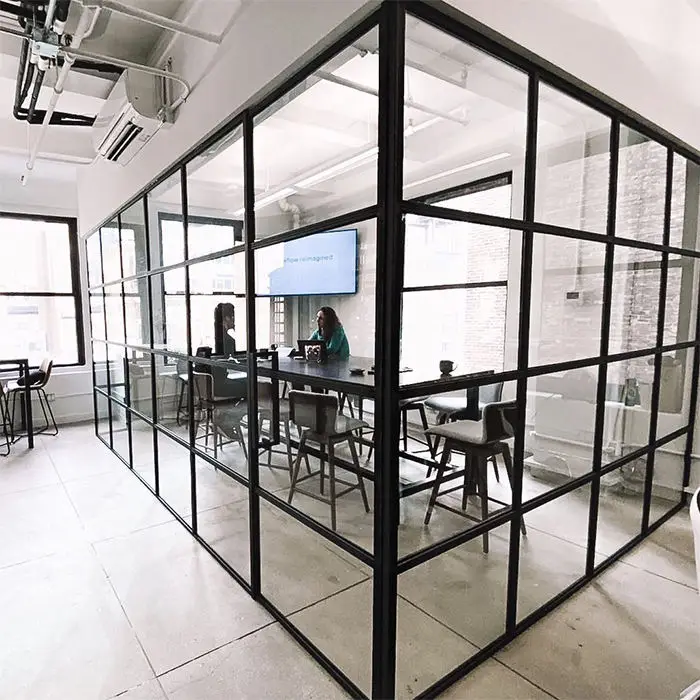 Hot sale high quality Soundproof glass partition curved office glass partition wall with transparent Partition wall glass