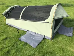 Double Fashionable Waterproof Outdoor Canvas Swag Tent 2 Person Canvas Camping Tent